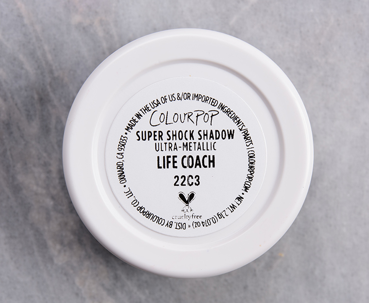 ColourPop Life Coach Super Shock Shadow