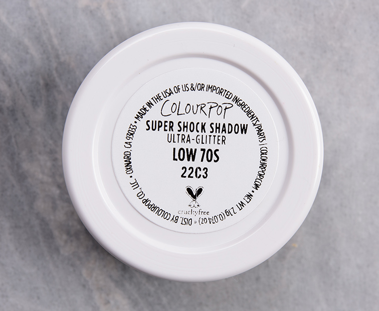 ColourPop Low 70s Super Shock Shadow