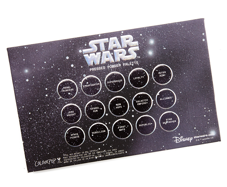 ColourPop Star Wars 15-Pan Shadow Palette