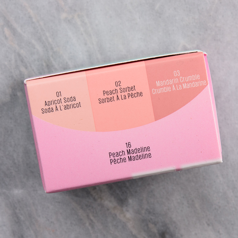 Kaja Peach Madeline Beauty Bento Bouncy Shimmer Eyeshadow Trio