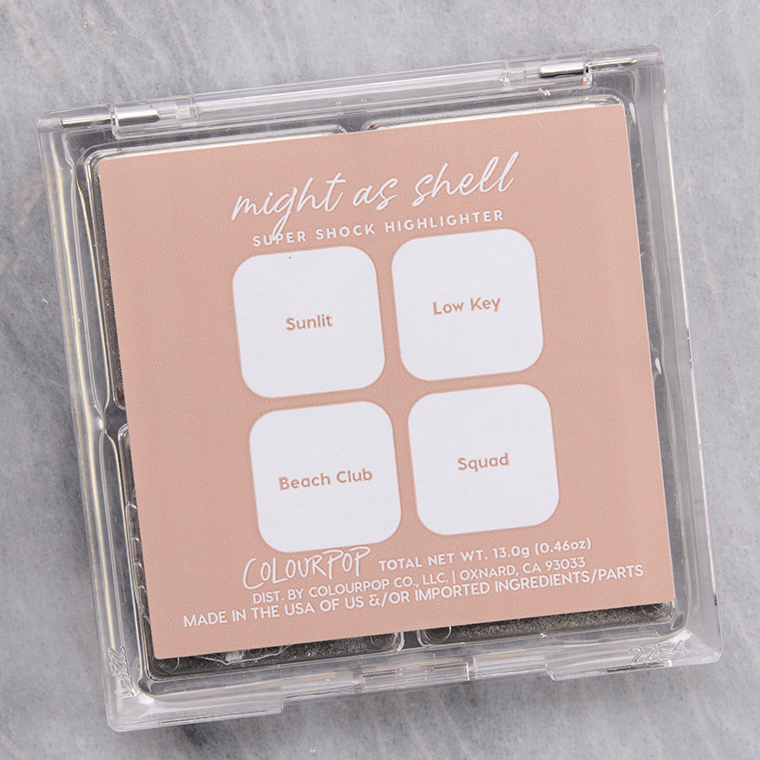 ColourPop Might as Shell 4-Pan Cheek Palette
