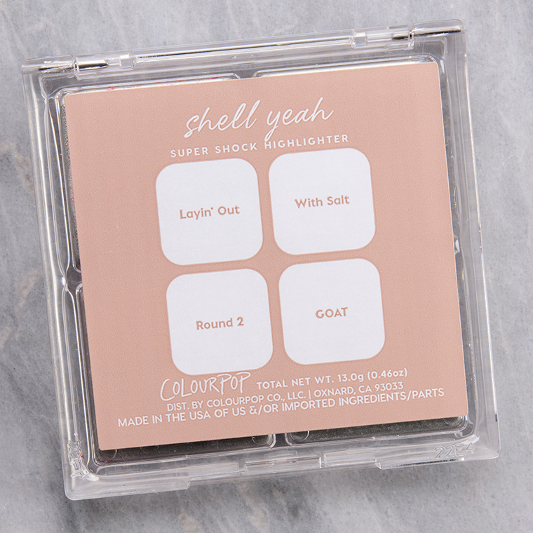 ColourPop Shell Yeah 4-Pan Cheek Palette