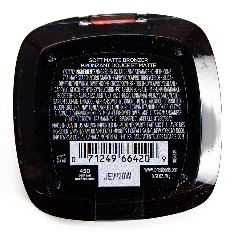 L'Oreal Deep Tan Infallible 24H Fresh Wear Soft Matte Bronzer
