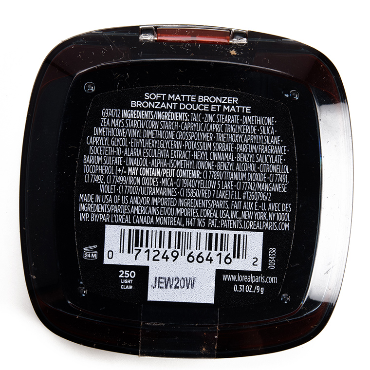 L'Oreal Light Infallible 24H Fresh Wear Soft Matte Bronzer