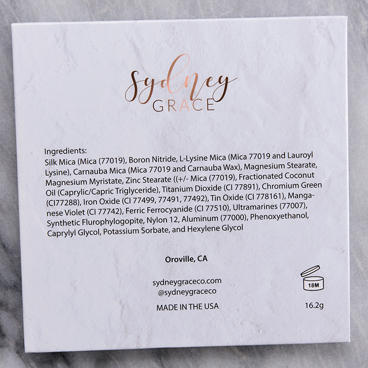 Sydney Grace Mountain Trail 9-Pan Eyeshadow Palette