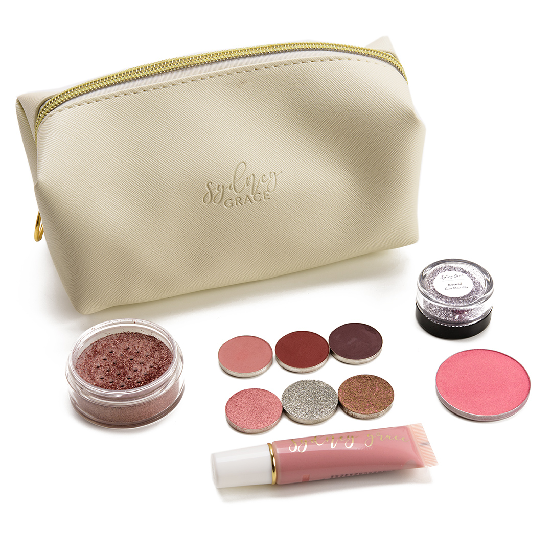 Sydney Grace Navy + Peach Mystery Bag Swatches