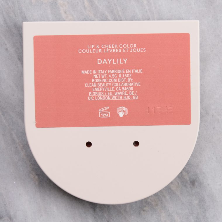 Rose Inc Daylily Blush Divine Clean Dewy Cream Blush