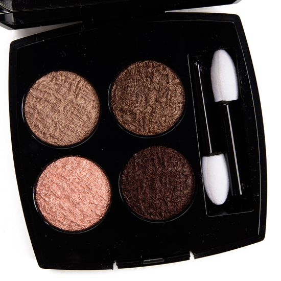 chanel-tweed-brun-et-rose-04-tweed-eyeshadow-quad-review-swatches
