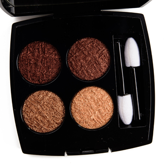 Chanel Tweed Cuivre (01) Tweed Eyeshadow Quad Review & Swatches