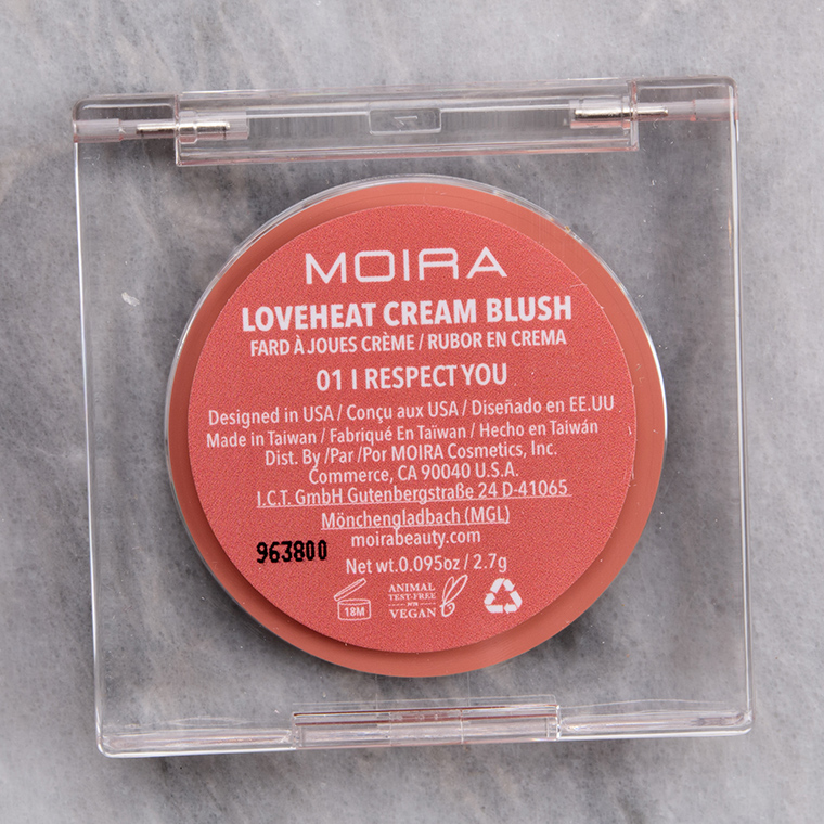 Moira I Respect You Loveheat Cream Blush