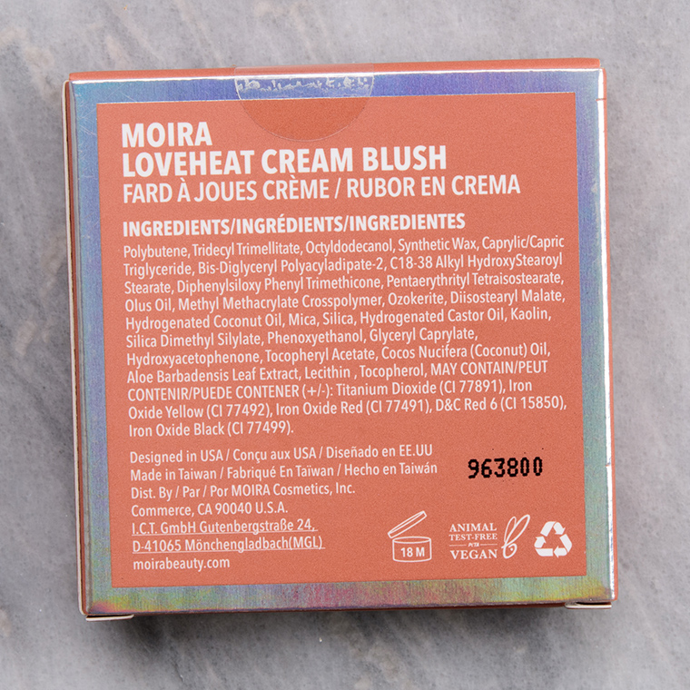 Moira I Respect You Loveheat Cream Blush