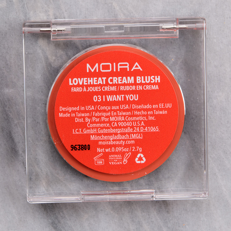 Moira I Want You Loveheat Cream Blush