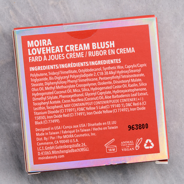 Moira I Want You Loveheat Cream Blush