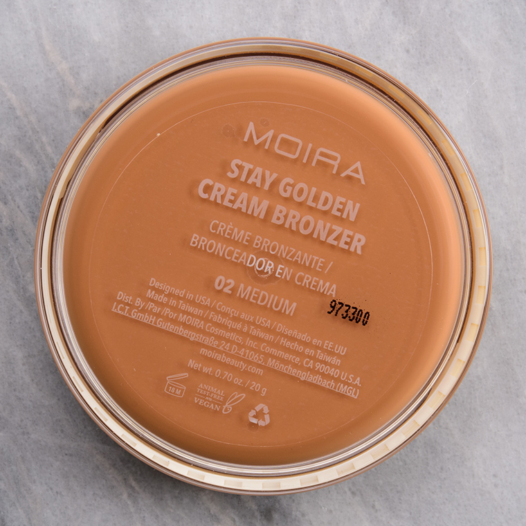 Moira Medium Stay Golden Cream Bronzer