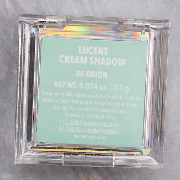 Moira Orion Lucent Cream Shadow
