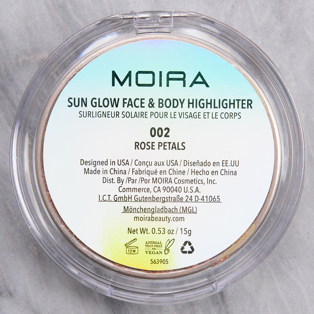 Moira Rose Petals Sun Glow Face and Body Highlighter