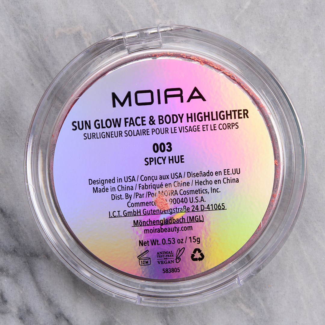 Moira Spicy Hue Sun Glow Face and Body Highlighter