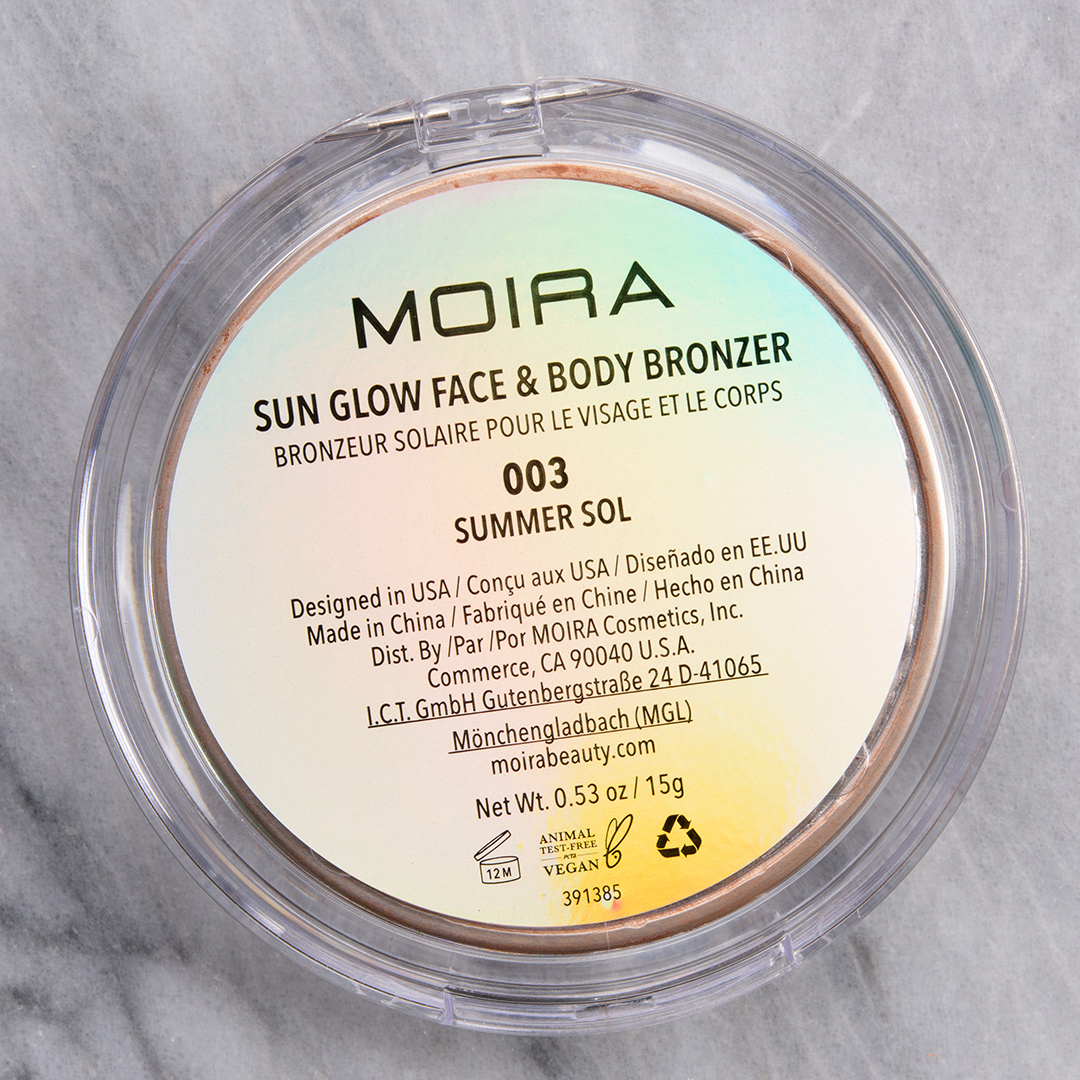 Moira Summer Sol Sun Glow Face and Body Bronzer