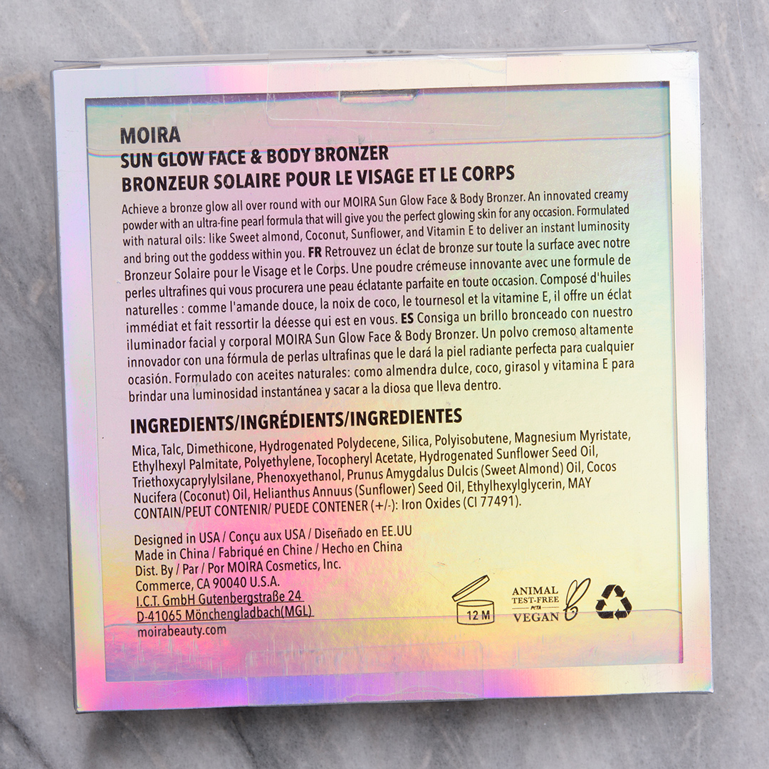 Moira Summer Sol Sun Glow Face and Body Bronzer