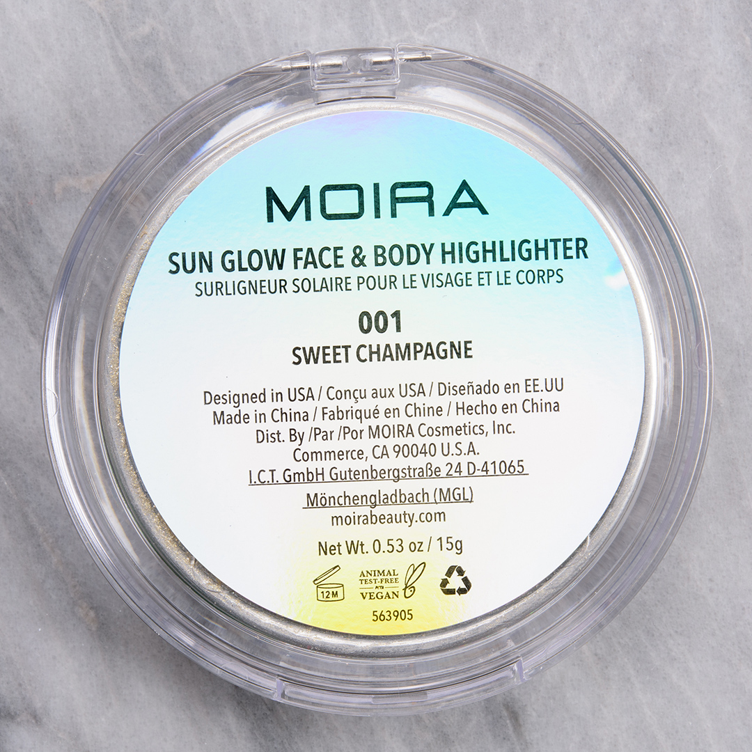 Moira Sweet Champagne Sun Glow Face and Body Highlighter