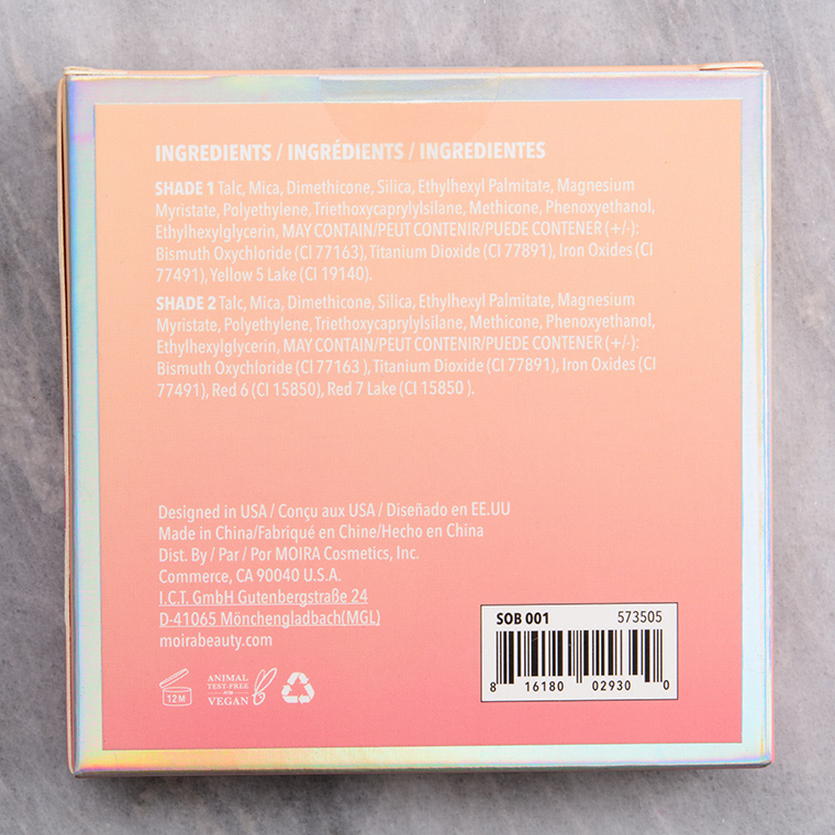Moira Sweet Peach Signature Ombre Blush