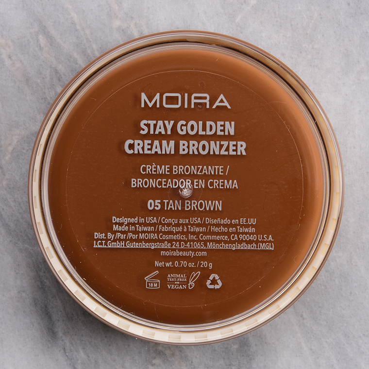 Moira Tan Brown Stay Golden Cream Bronzer