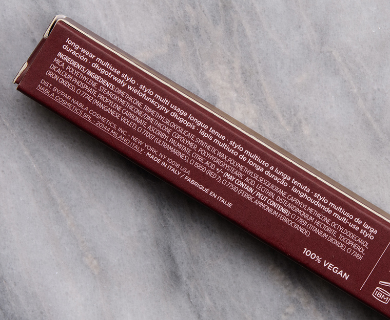 NABLA Cosmetics Maroon Cupid's Arrow Longwear Stylo