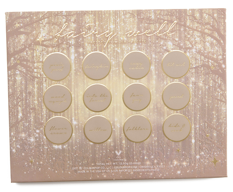 ColourPop Fairy Well 12-Pan Pressed Powder Shadow Palette