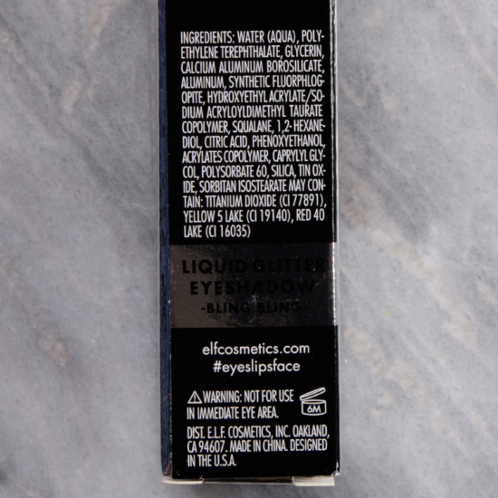 elf Bling Bling Liquid Glitter Eyeshadow Review & Swatches