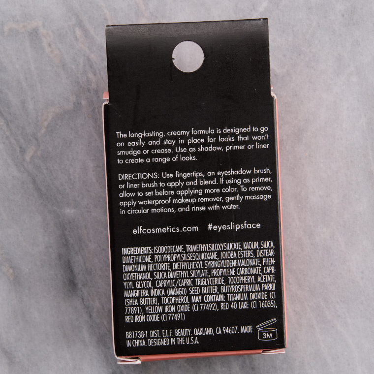 elf Canyon No Budge Cream Eyeshadow