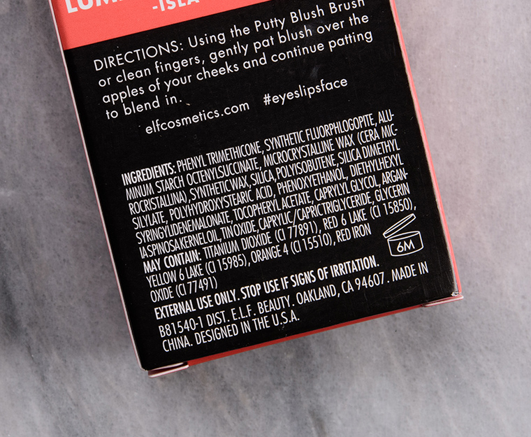 elf Isla del Sol Luminous Putty Blush