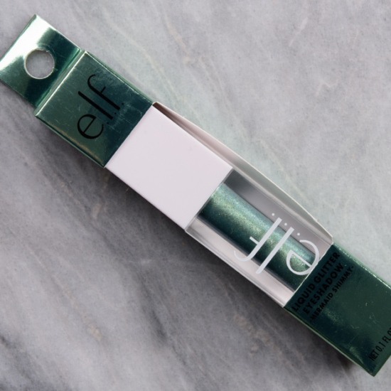 elf Mermaid Shimmy Liquid Glitter Eyeshadow Review & Swatches