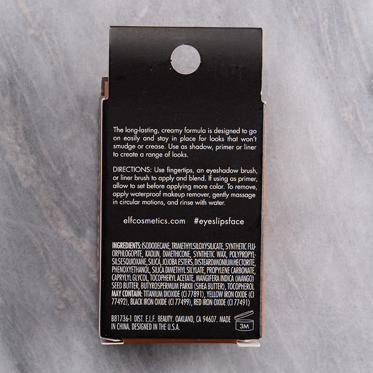 elf Sand Dune No Budge Cream Eyeshadow