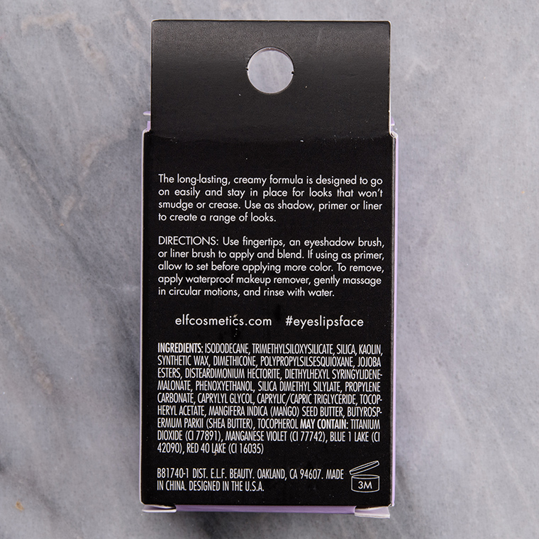elf Wildflower No Budge Cream Eyeshadow