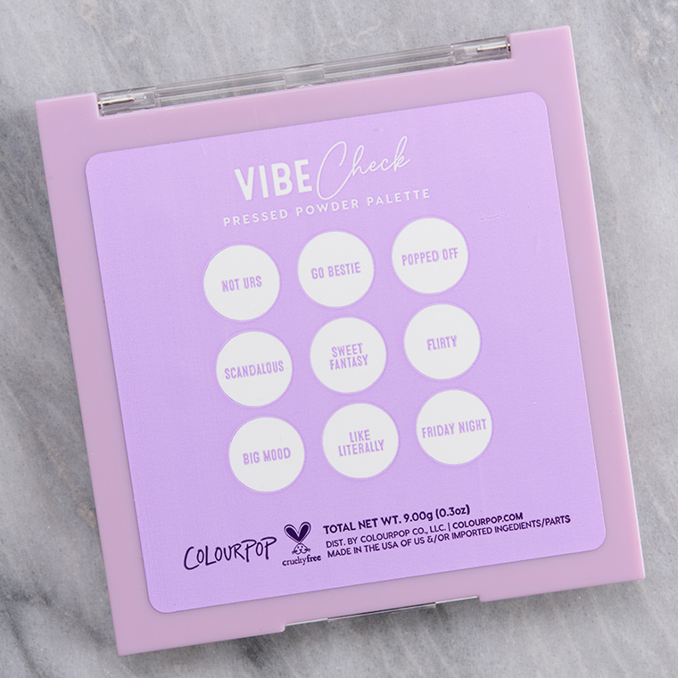 ColourPop Vibe Check 9-Pan Shadow Palette (Plastic)