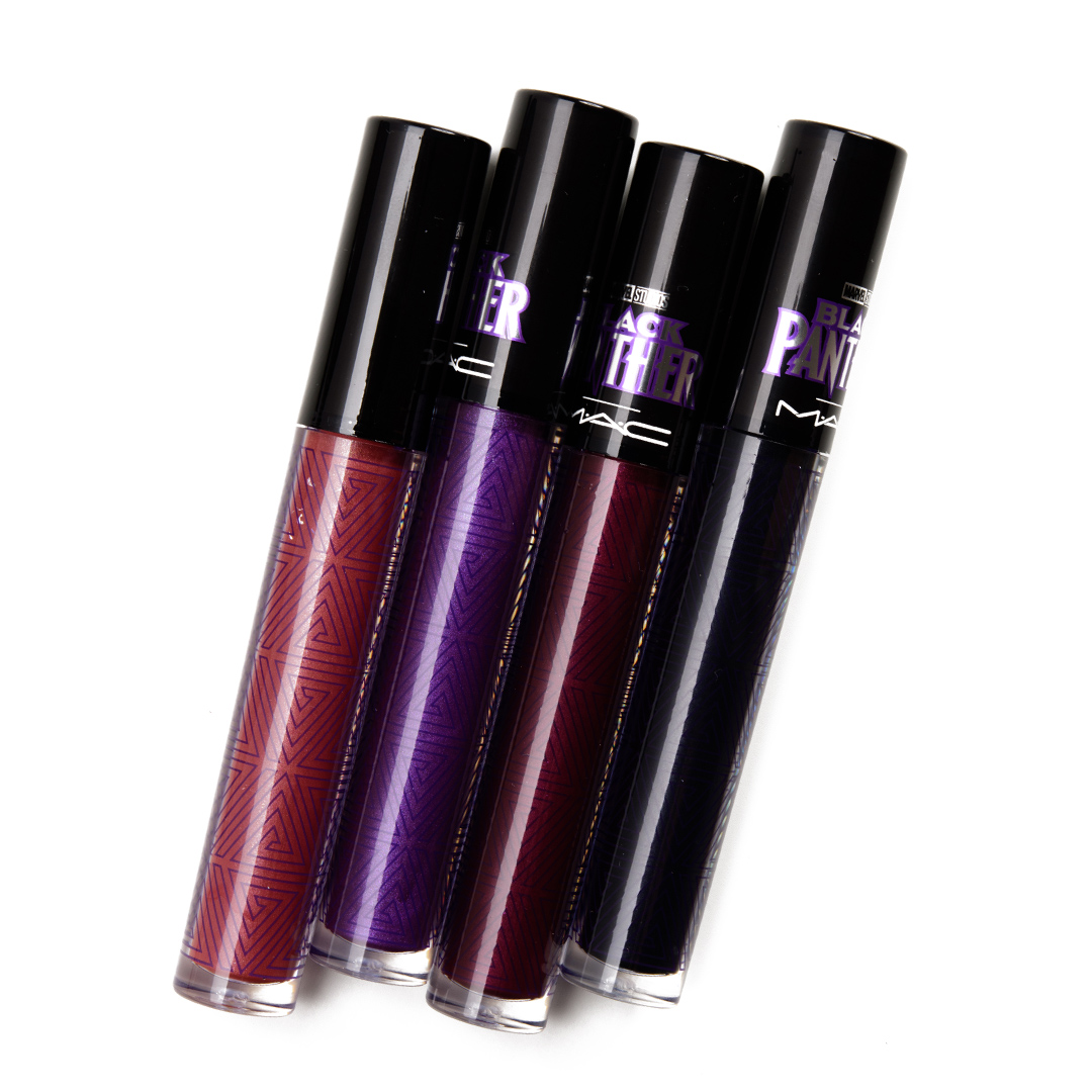 MAC x Wakanda Forever Collection Swatches