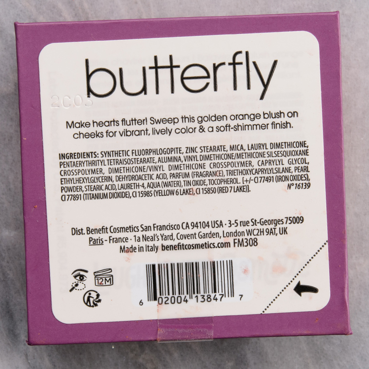Benefit Butterfly WANDERful World Silky-Soft Powder Blush