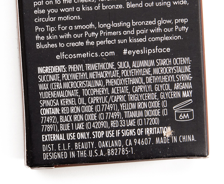 elf Bronzed Belle Putty Bronzer