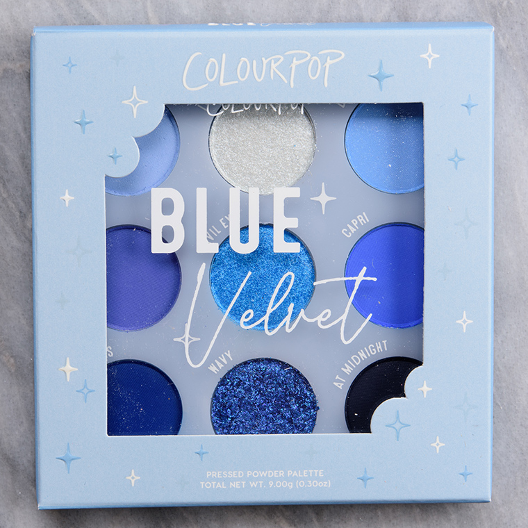 ColourPop Blue Velvet 9-Pan Pressed Powder Palette