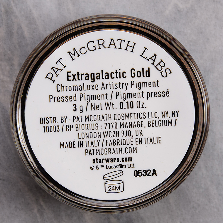 Pat McGrath Extragalactic Gold ChromaLuxe Artistry Pigment