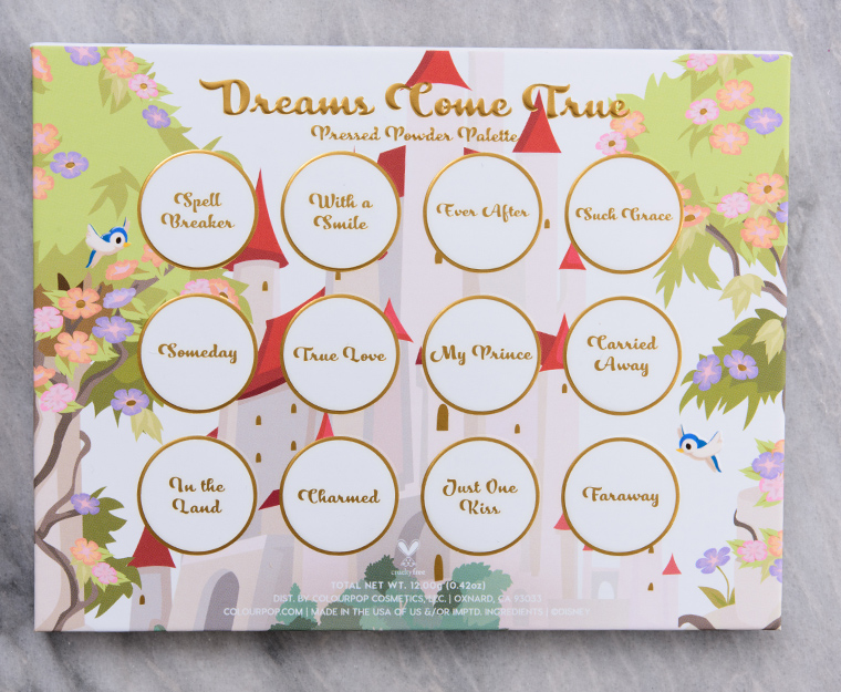 ColourPop Dreams Come True 12-Pan Pressed Powder Shadow Palette