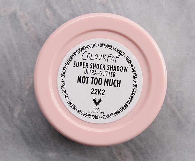 ColourPop Not Too Much Super Shock Shadow