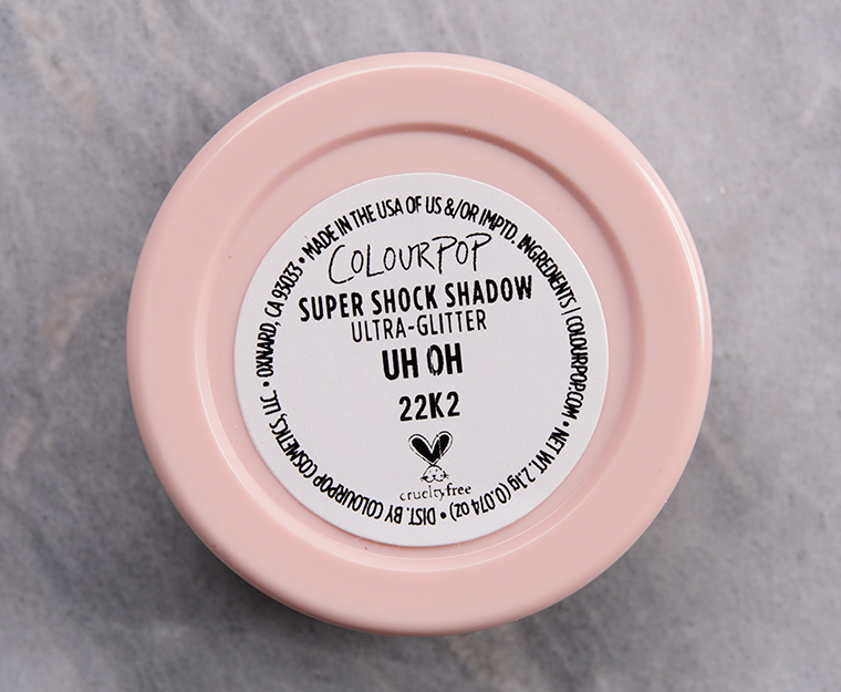 ColourPop Uh Oh Super Shock Shadow