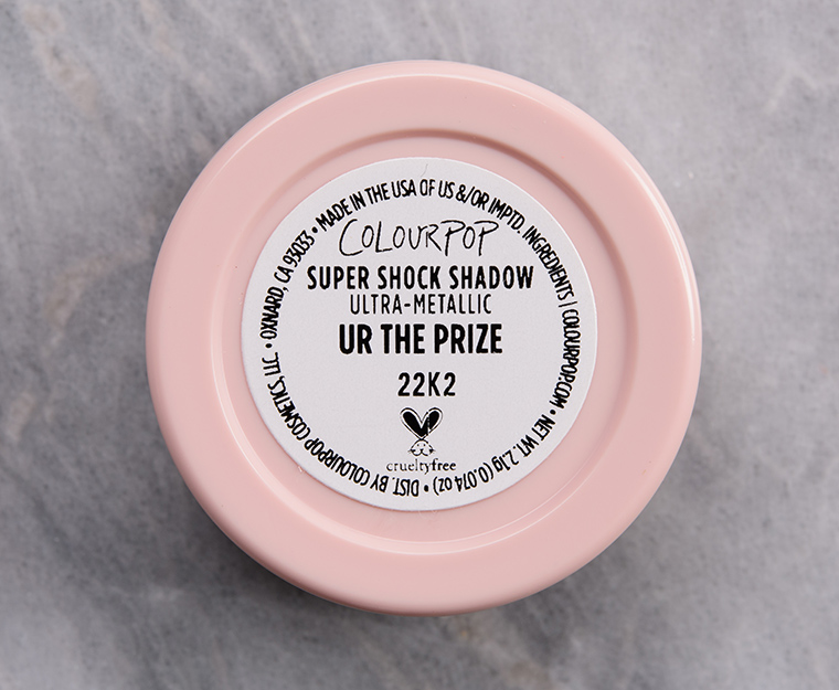 ColourPop Ur the Prize Super Shock Shadow