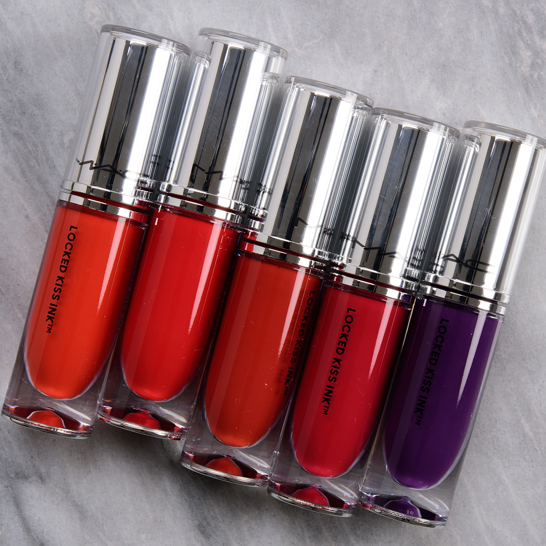 MAC Locked Kiss Ink 24HR Lipcolour Swatches (x15)