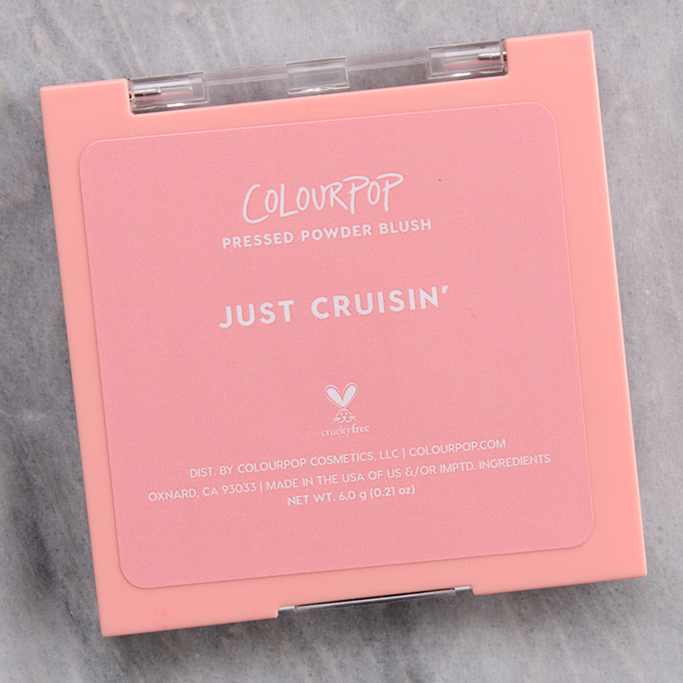 ColourPop Just Cruisin' Pressed Powder Blush