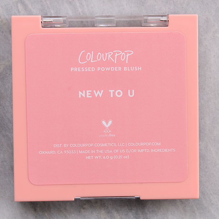ColourPop New to U Pressed Powder Blush