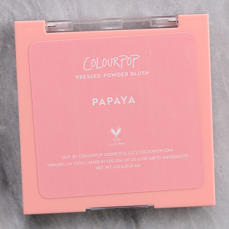 ColourPop Papaya Pressed Powder Blush