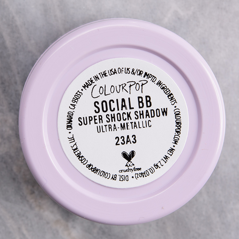 ColourPop Social BB Super Shock Shadow