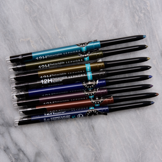 Sephora 12HR Retractable Eyeliner Pencil • Eyeliner Review & Swatches